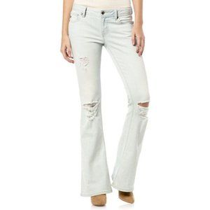 Miss Me Mid-Rise Flare Light Wash Jeans